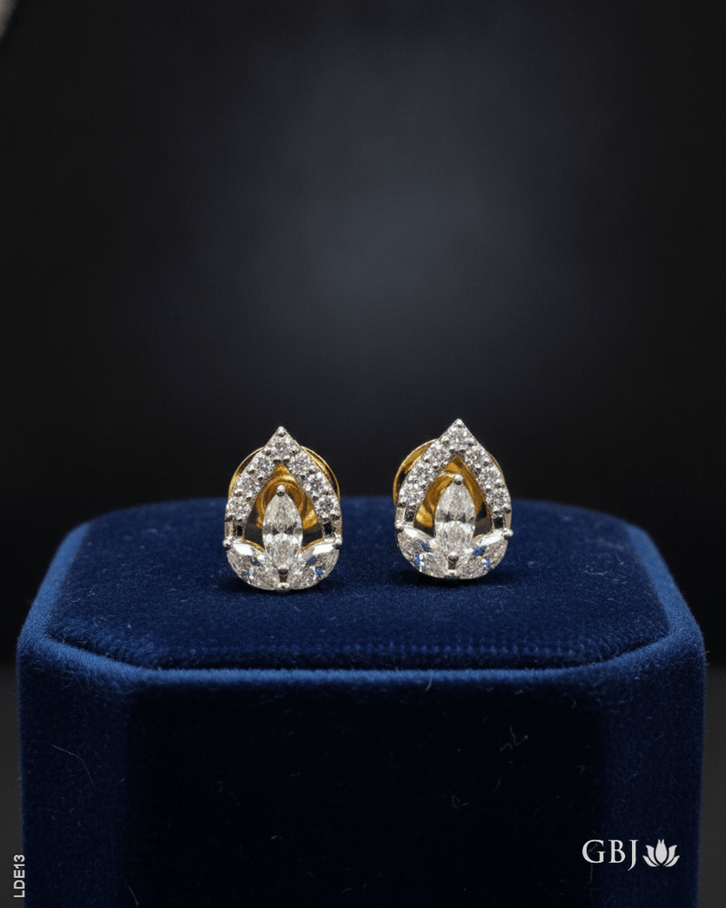 14K Lab-Grown Diamond Elegant Marquise Tops - GEHNABOX
