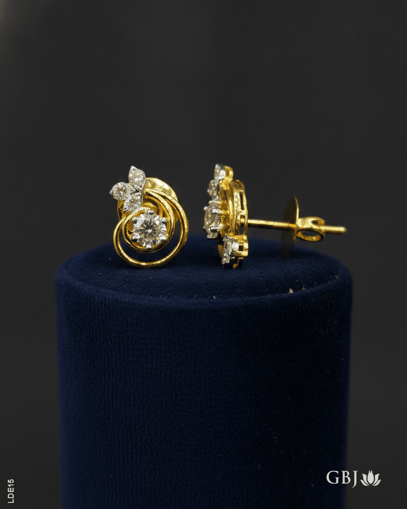 14K Lab-Grown Diamond Floral-Inspired Tops - GEHNABOX
