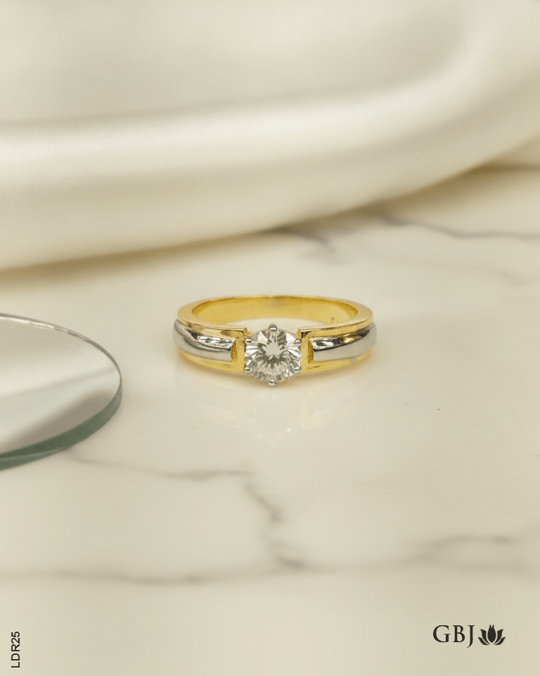14K Lab-Grown Diamond Modern Solitaire Men's Ring - GEHNABOX
