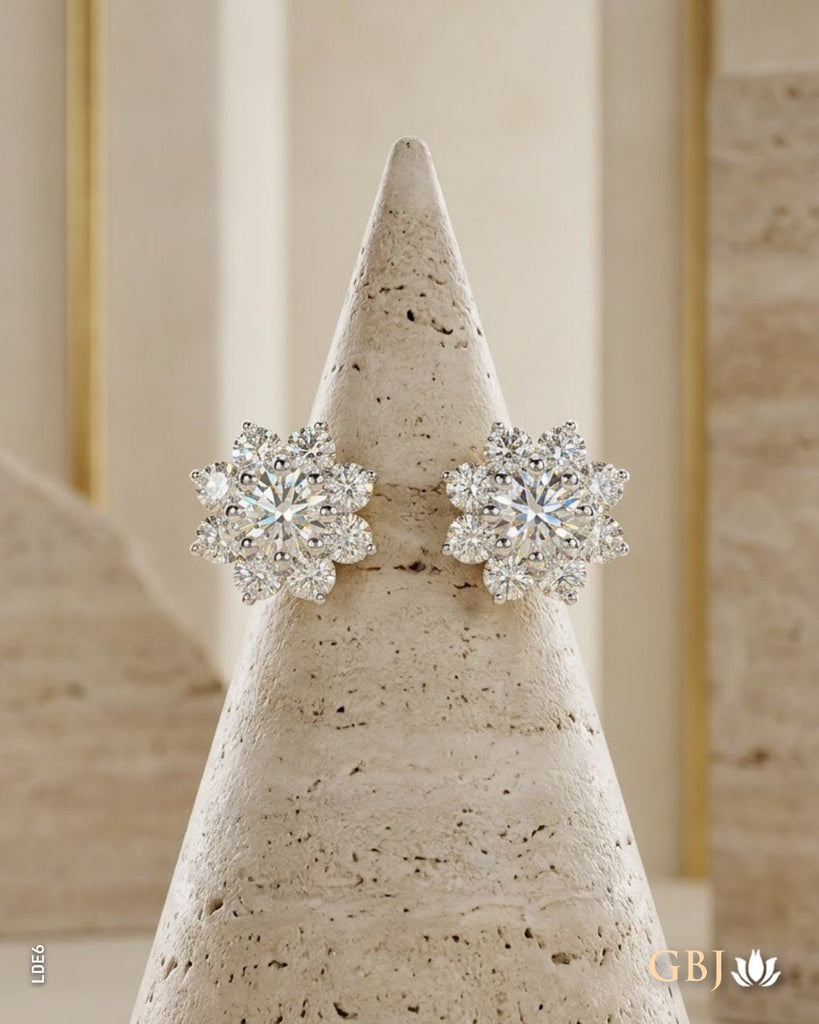 14K Lab-Grown Diamond Solstice Floral Tops E-F / VS - GEHNABOX