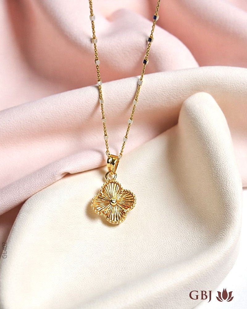 18K Rose Gold Delicate Van Cleef Locket - GEHNABOX