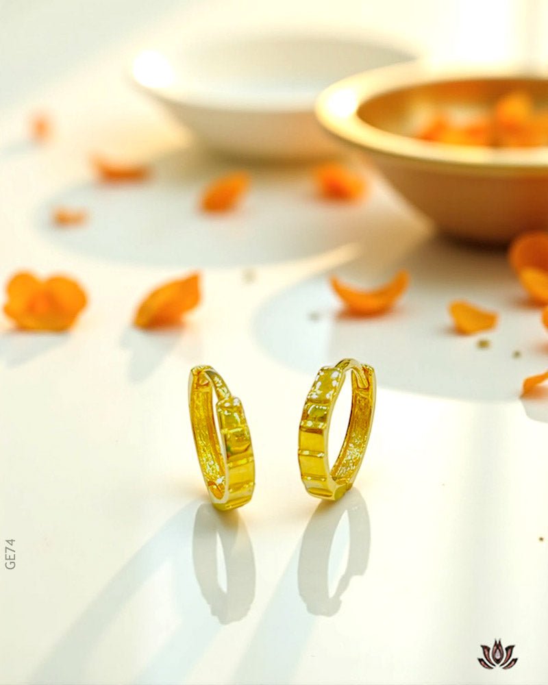 18K Yellow Gold Stylish Bali - GEHNABOX