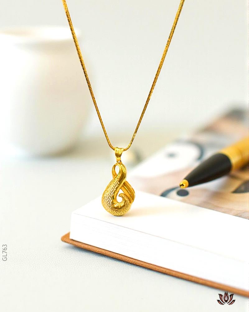 22K Yellow Gold Infinity Locket - GEHNABOX