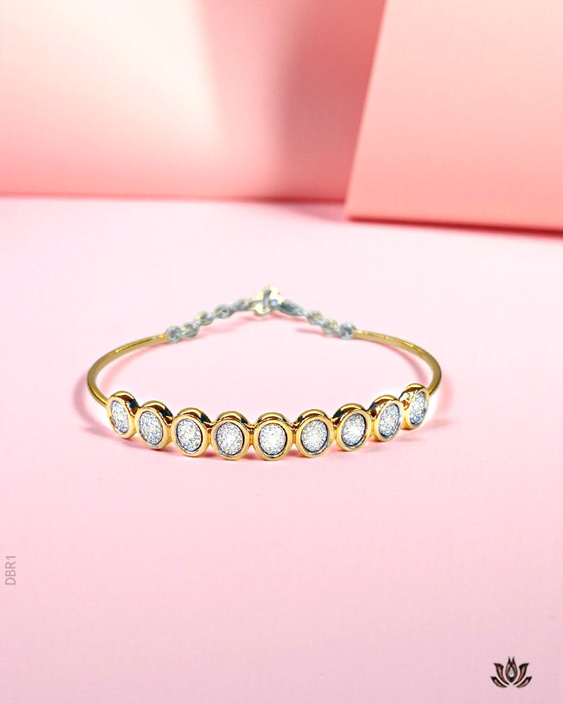 18K Real Diamond Elegant Bracelet G-H/VS-SI