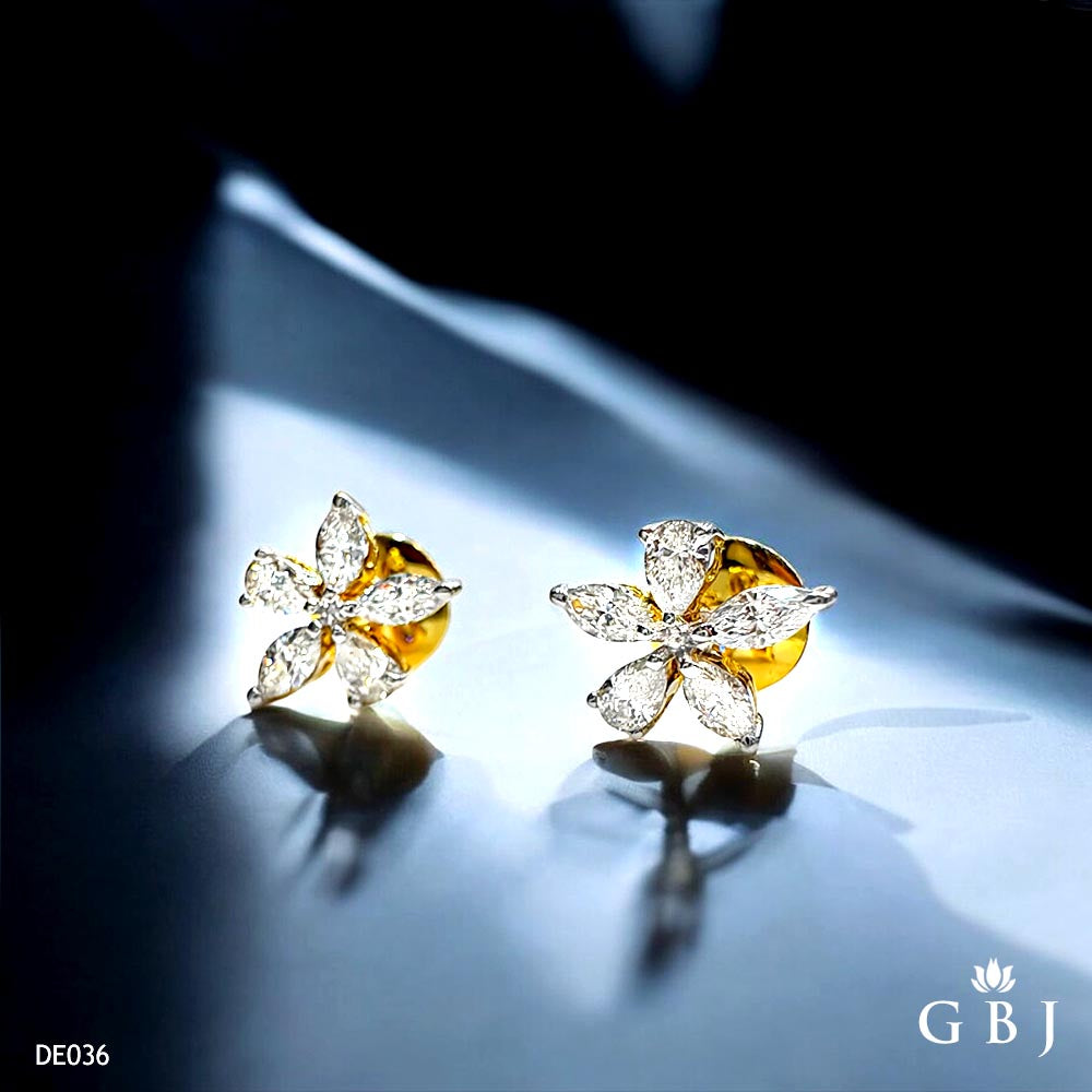 18K Real Diamond Tiffany Tops VVS-VS / E-F