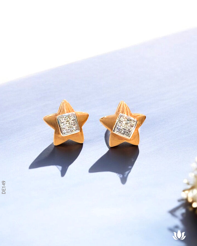 14K Real Diamond Star-ShapedTops VS-S-I / G-H