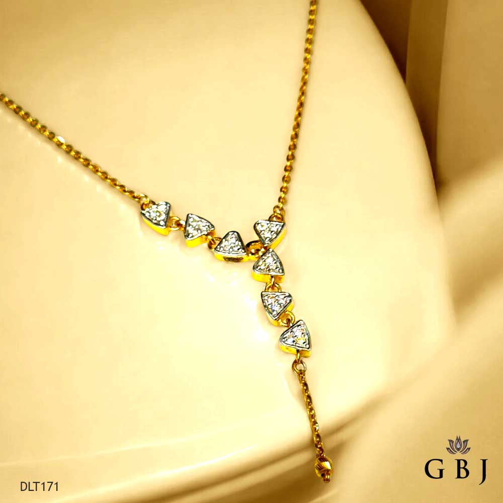 18K Real Diamond Locket Chain VS-SI / G-H