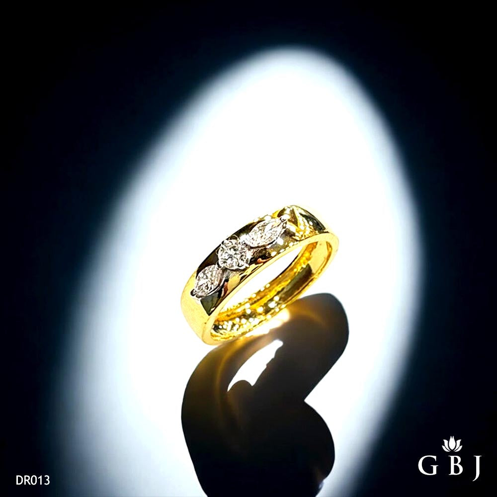 18K Real Diamond Band Ring VS-SI / G-H
