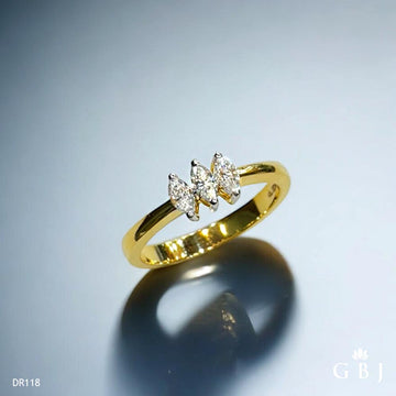 18K Real Diamond Triple Tiara Ring VS / F-G