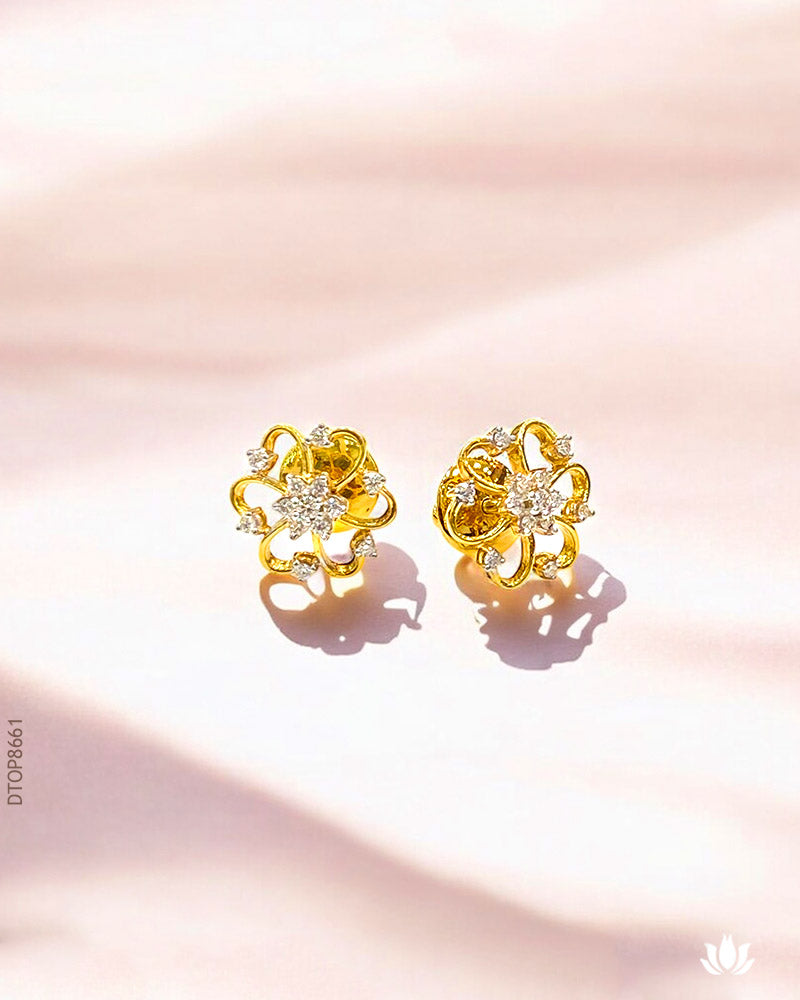 14K Real Diamond Delicate Tops V-S / G-H