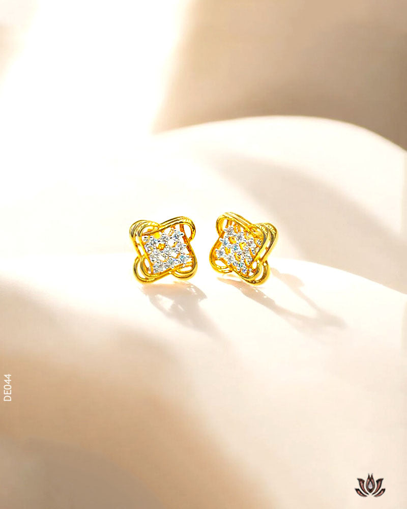 18K Real Diamond Clover Tops VS-SI / G-H