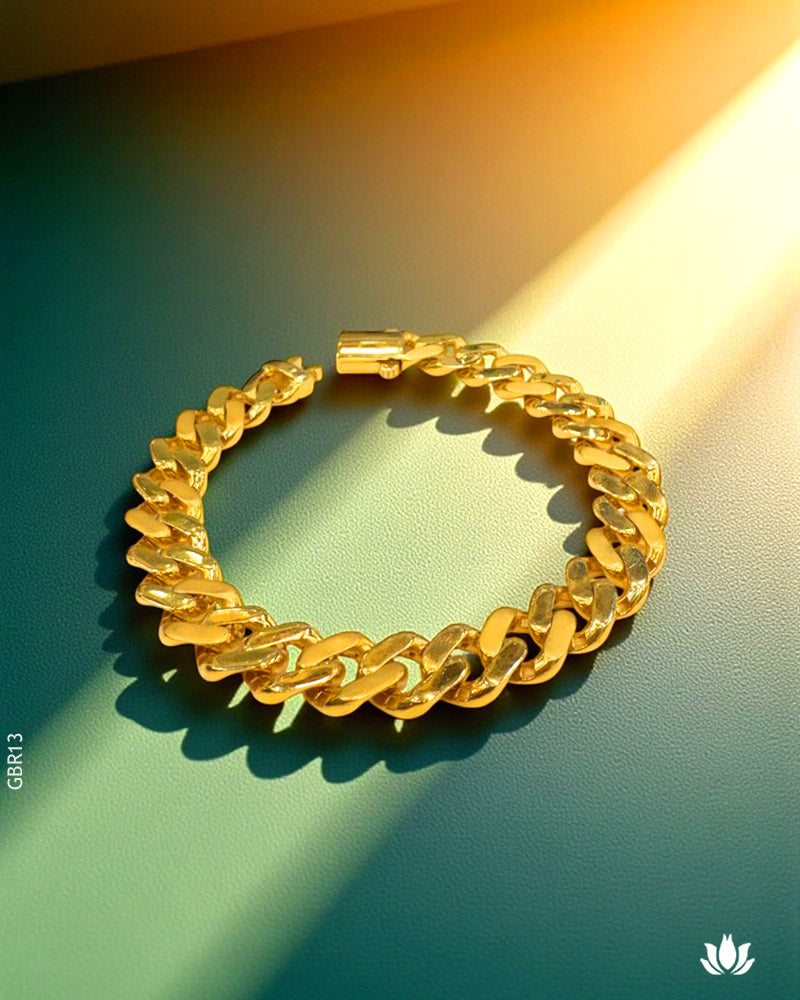 22K Yellow Gold Statement Bracelet