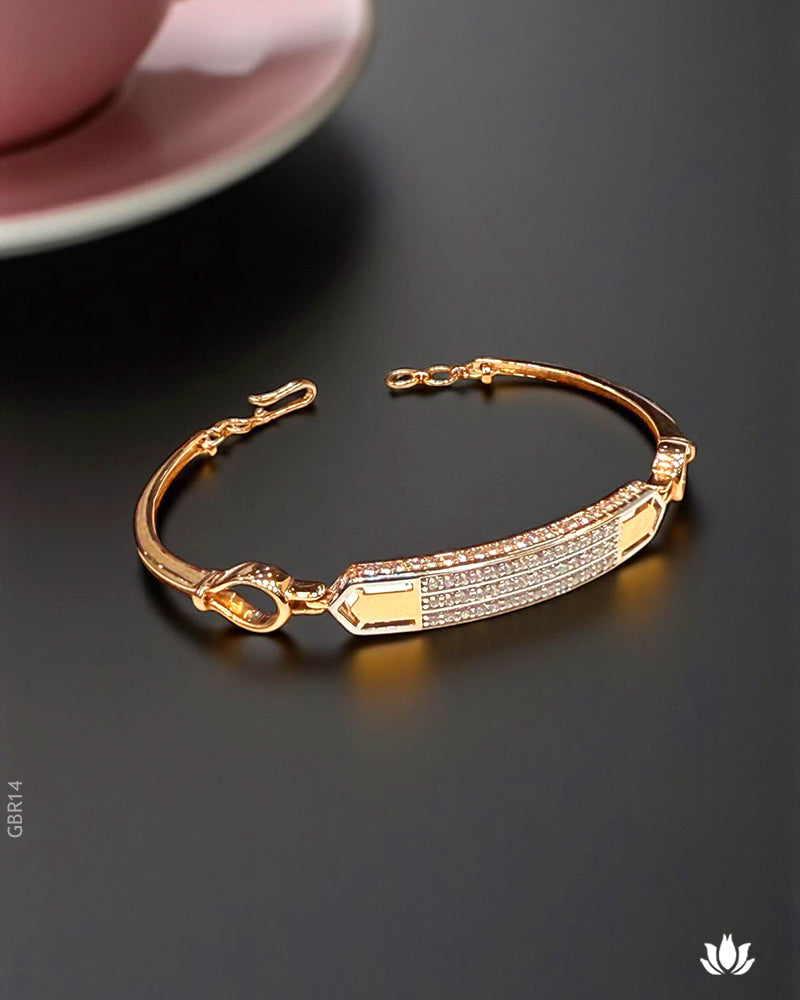 18K Rose Gold Modern Bracelet