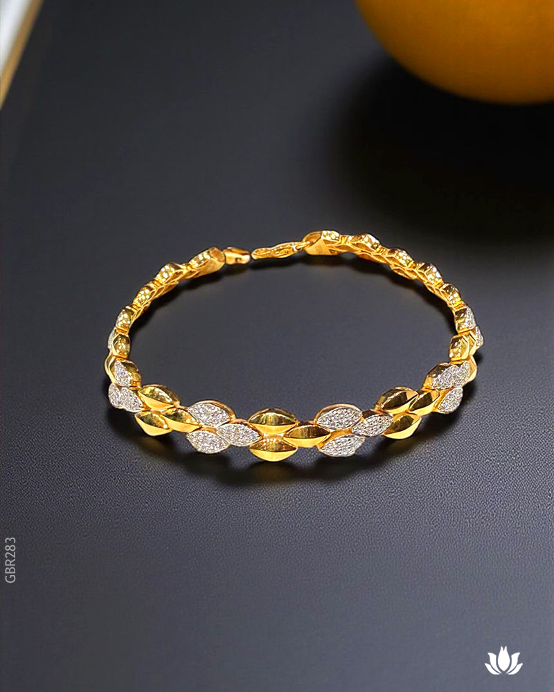 18K Yellow Gold Dewdrop Bloom Bracelet