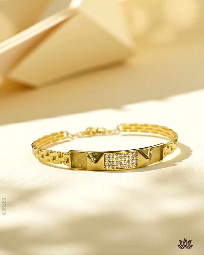 18K Yellow Gold Kada Bracelet