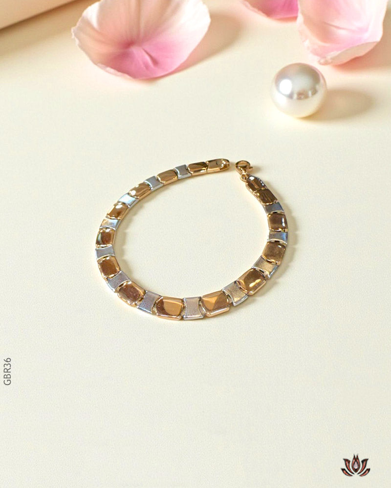 18K Rose Gold Stylish Chain Bracelet