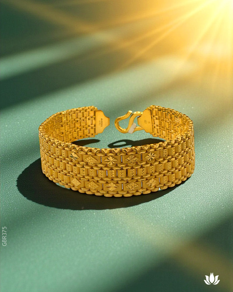 22K Yellow Gold Twisted Curb Bracelet