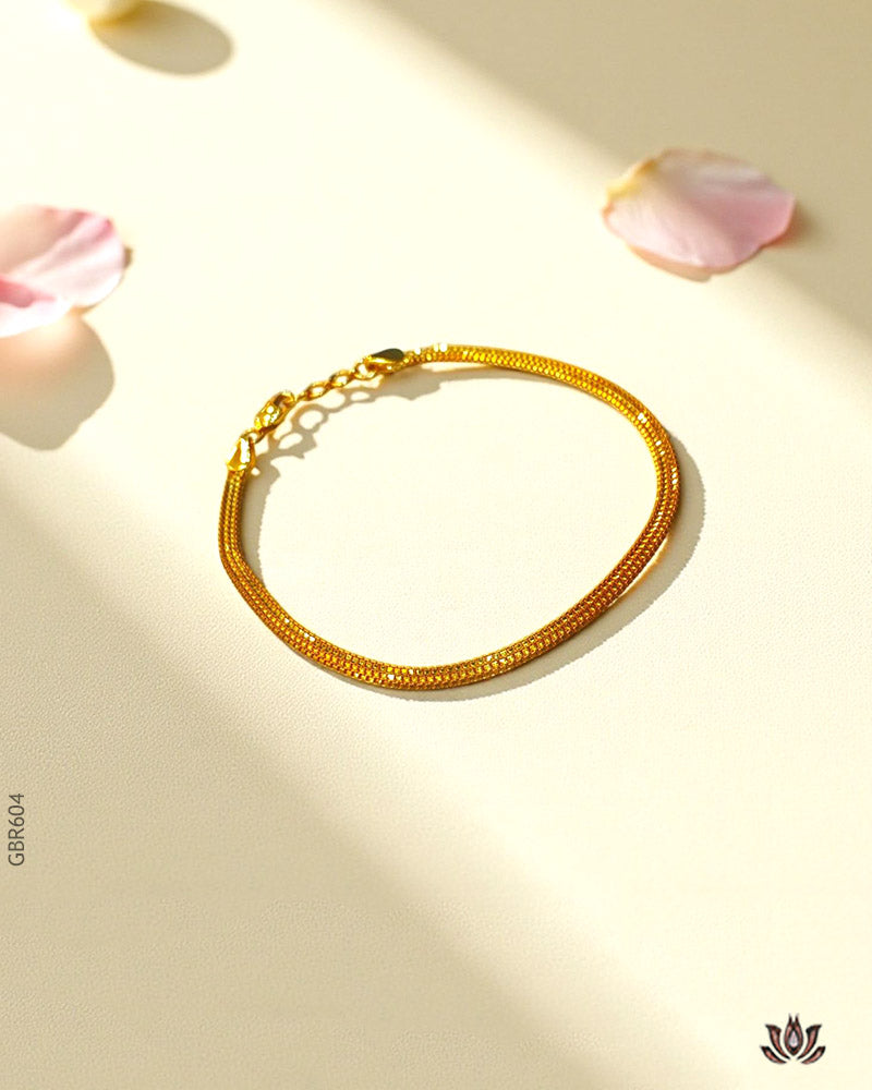22K Yellow Gold Classic Chain Bracelet