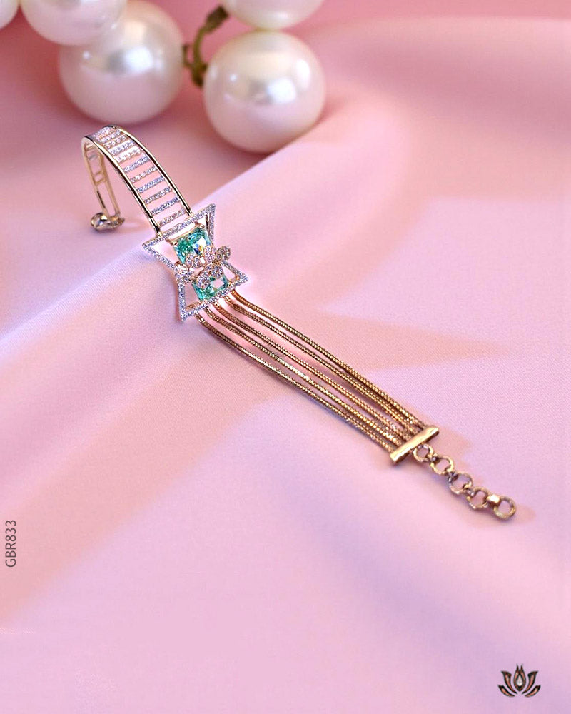 18K Rose Gold Multi-Chain Bracelet