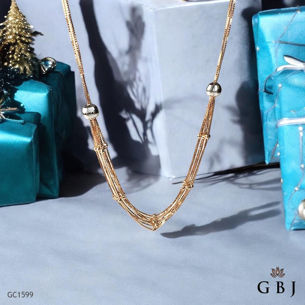 18K Real Gold Stylish Italian Chain