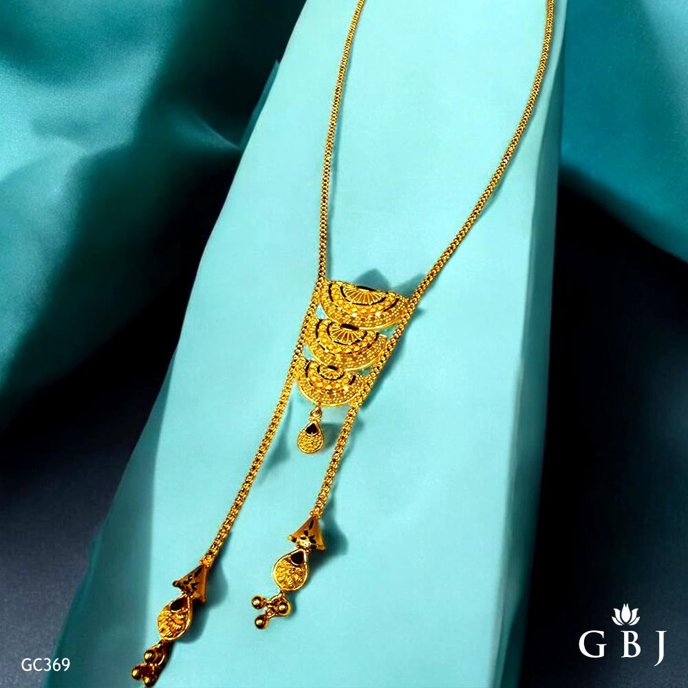 22K Real Gold Necklace Chain Locket