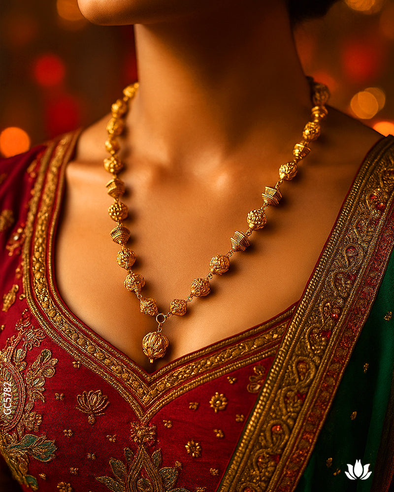 22K Real Antique Gold Traditional  Chain