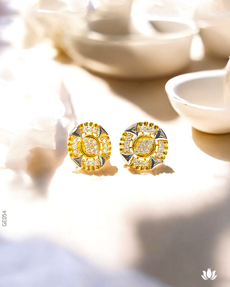 18K Real Gold Sparkling Tops