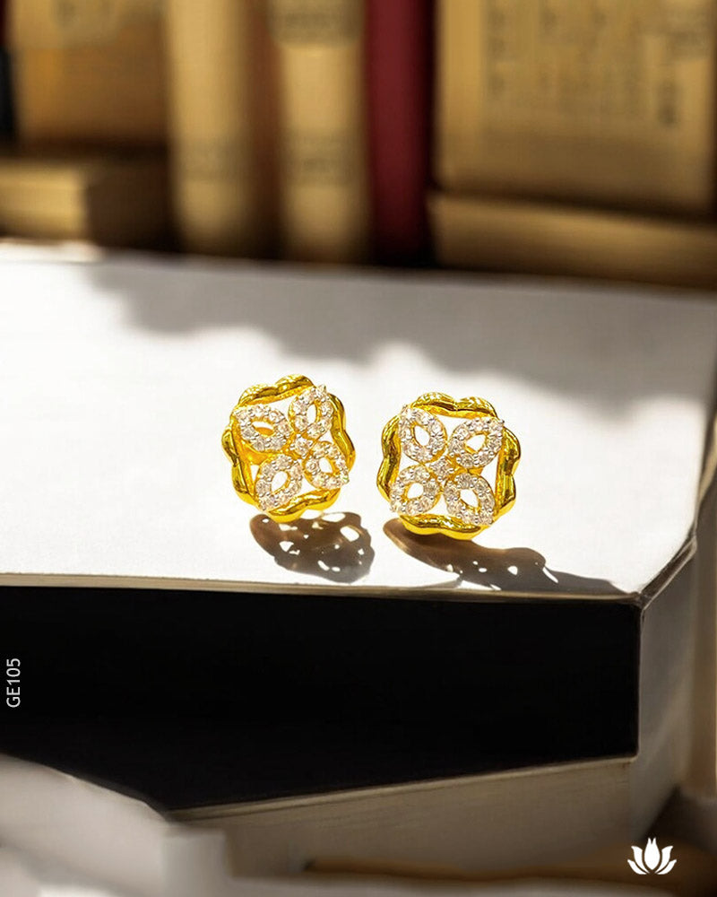 18K Real Gold central cluster Tops