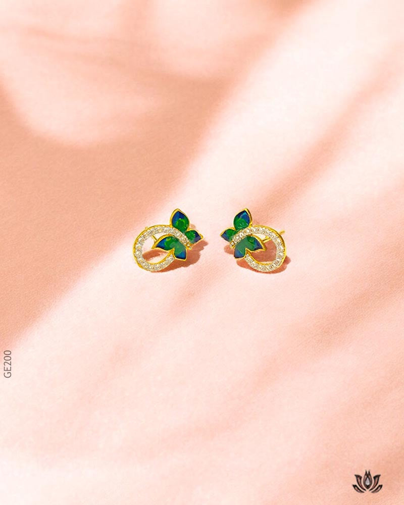 18K Yellow Gold Butterfly Tops