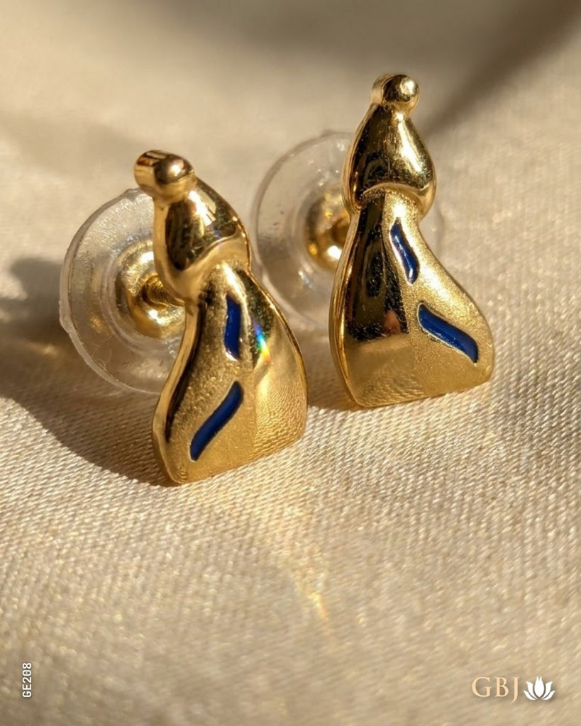 22K Yellow Gold Classic Stud Tops