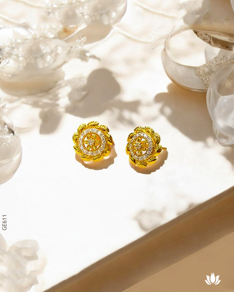18K Real Gold Sparkling Tops