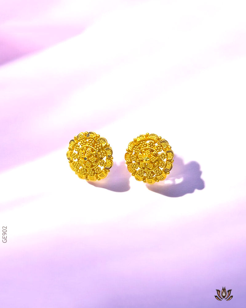 22K Yellow Gold Circular Tops