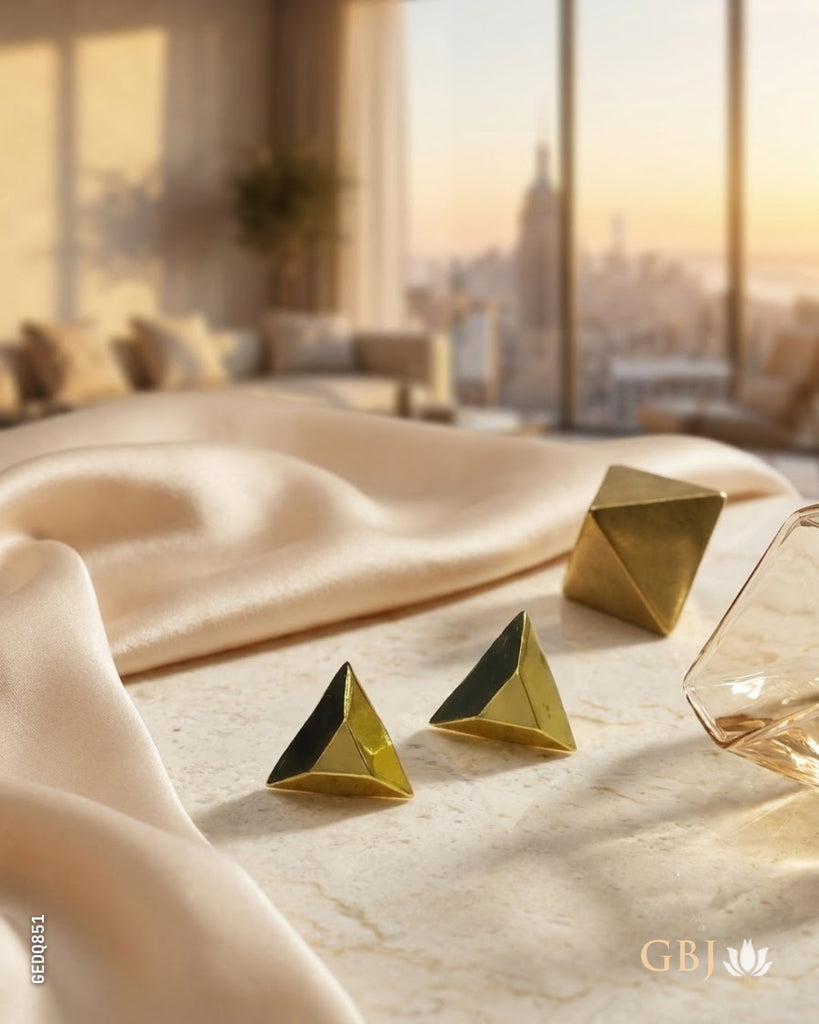 22K Yellow Gold Modern Sunburst Tops