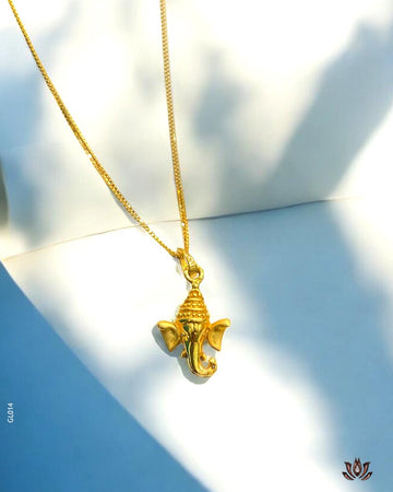 22K Real Gold Ganesha Locket