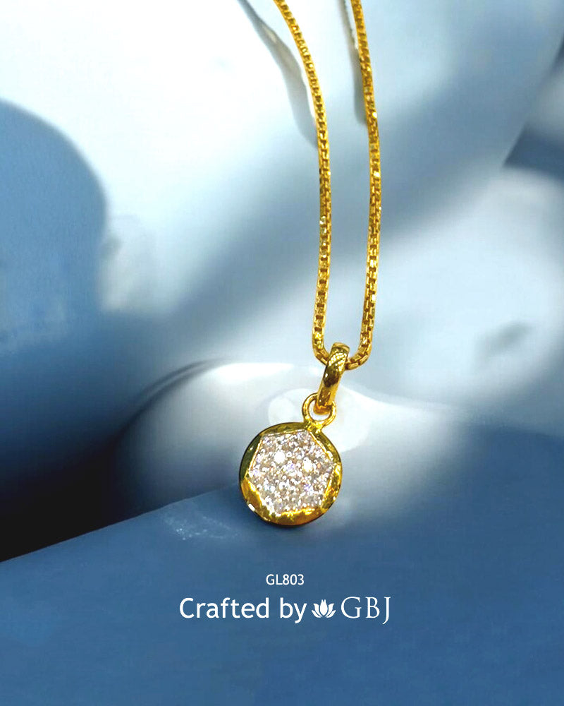 18K Real Gold Earth Locket