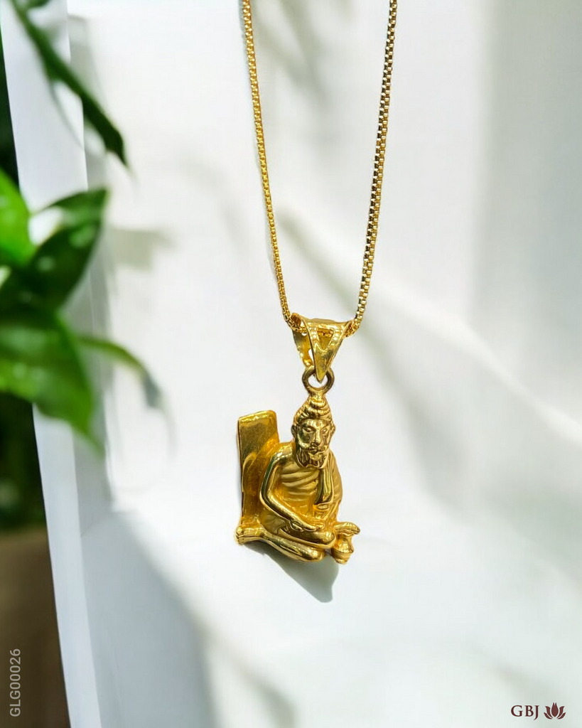 22K Yellow Gold Shirdi Sai Baba Locket