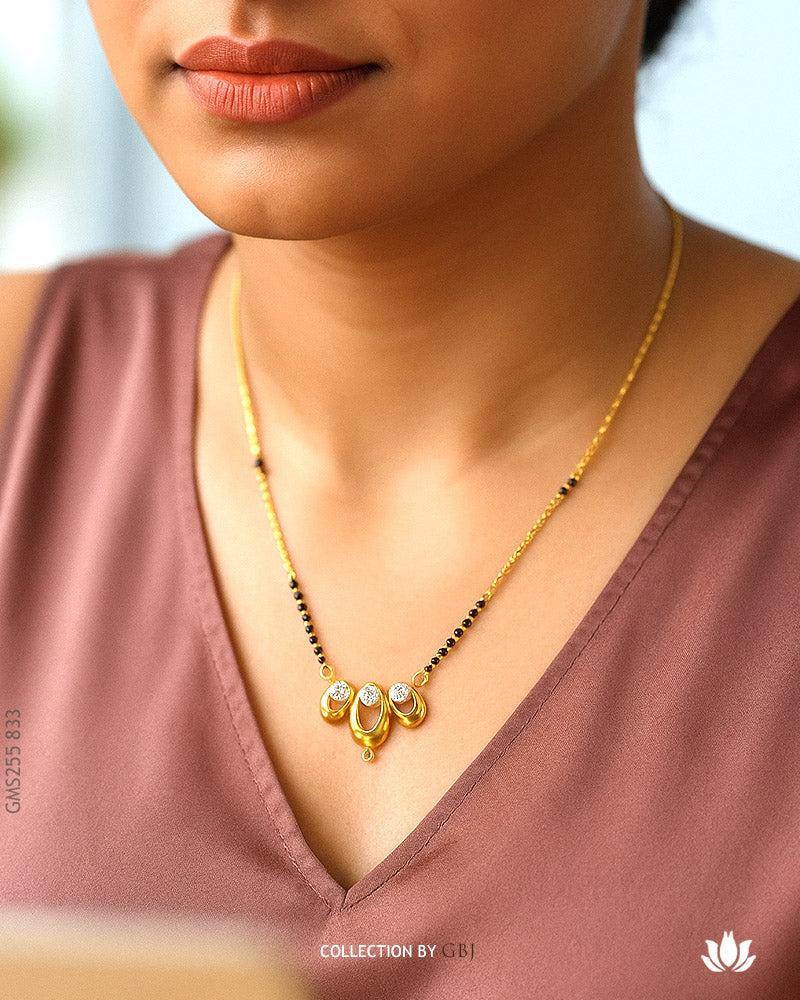 18K Yellow Gold Delicate Mangalsutra