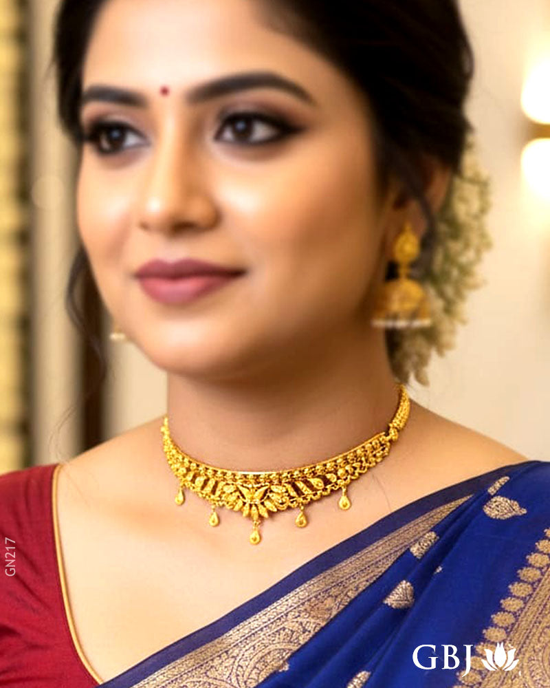 22K Yellow Gold Traditional Handcrafted Choker