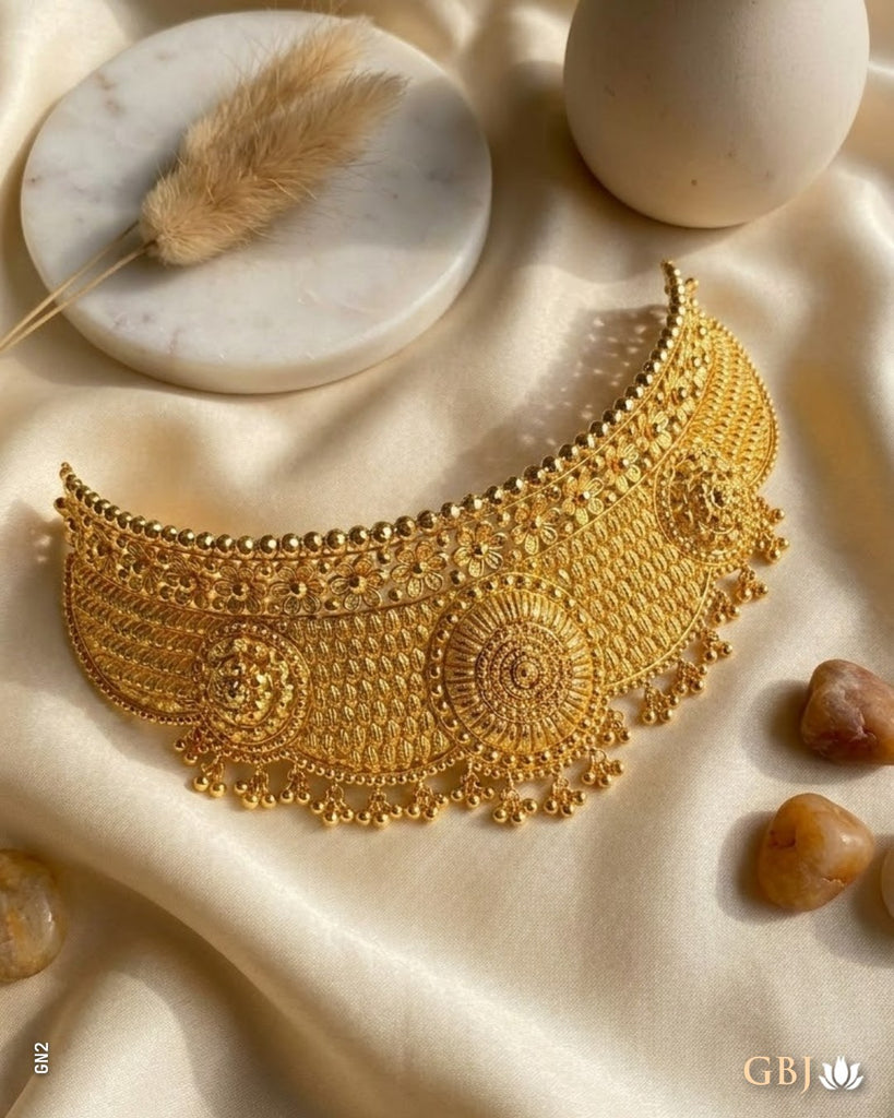 22K Yellow Gold Traditional Exquisite Choker