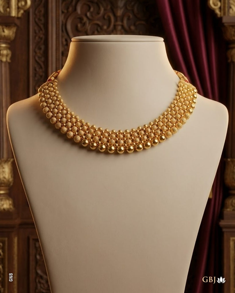 22K Yellow Gold Traditional Multi-Strand Necklace