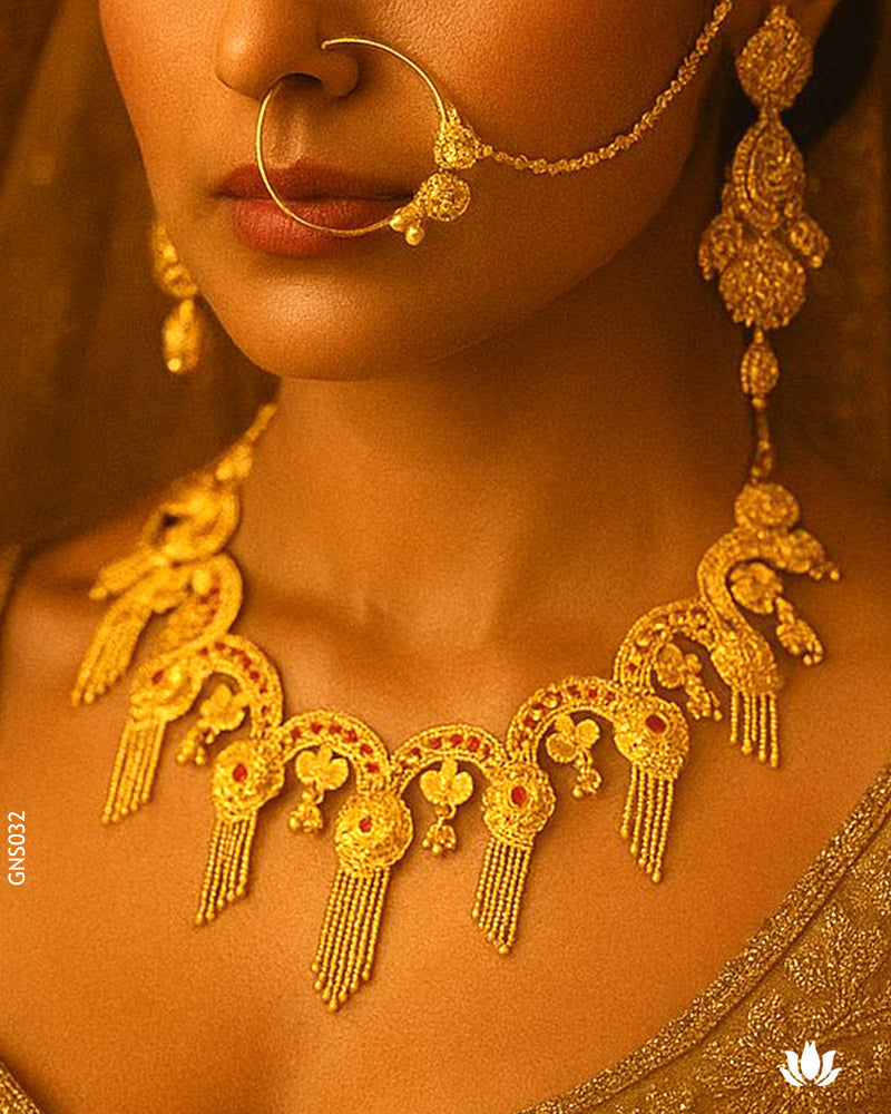 22K Yellow Gold  Handmade Necklace