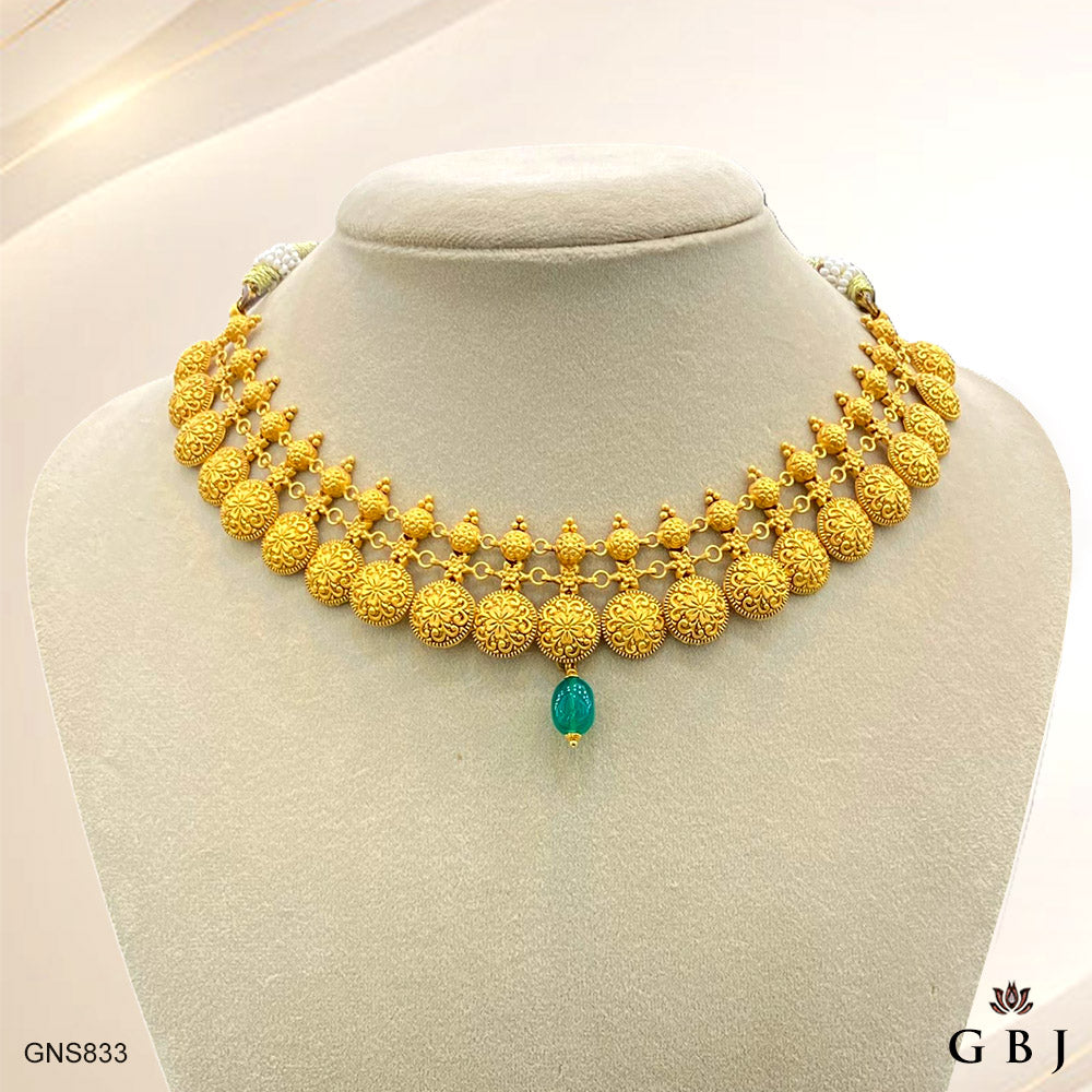 22K Yellow Gold Traditional Necklace Set