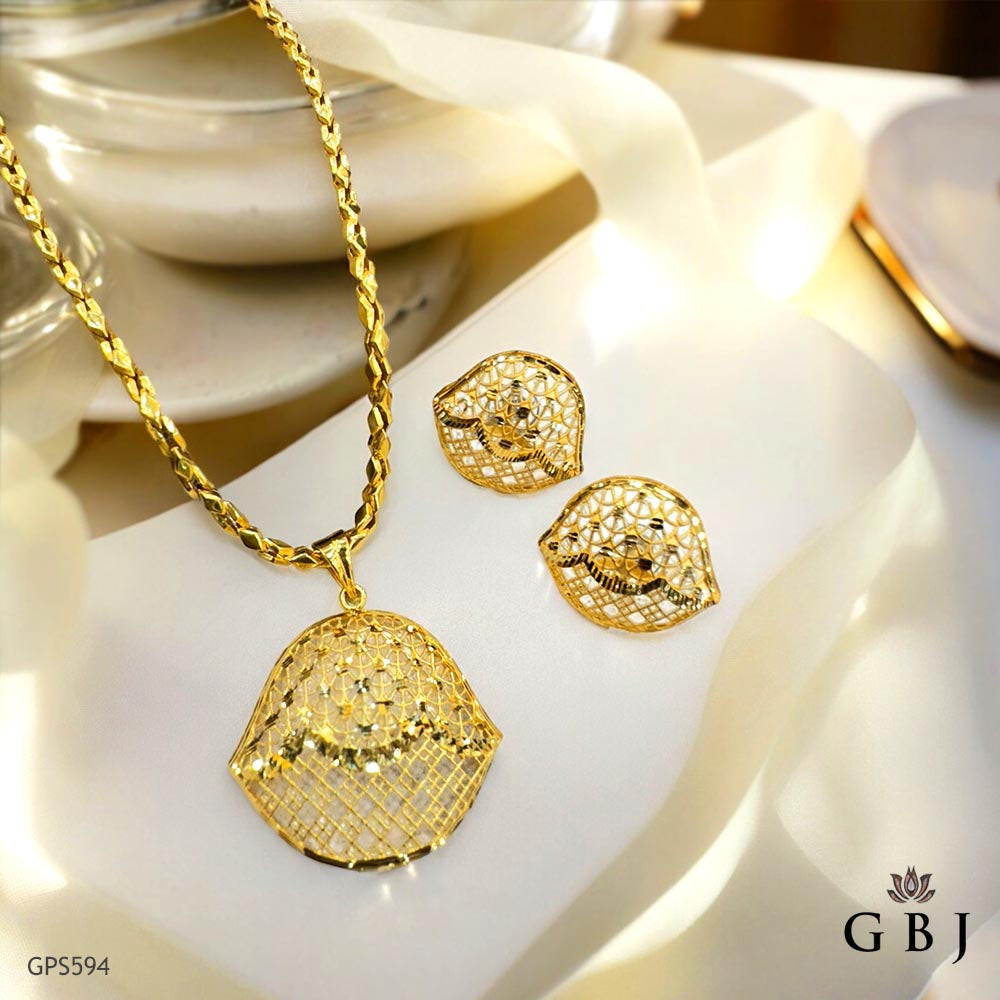 Gold Chain Pendant Set 22k Gold Locket Design Buy 22K Real Gold