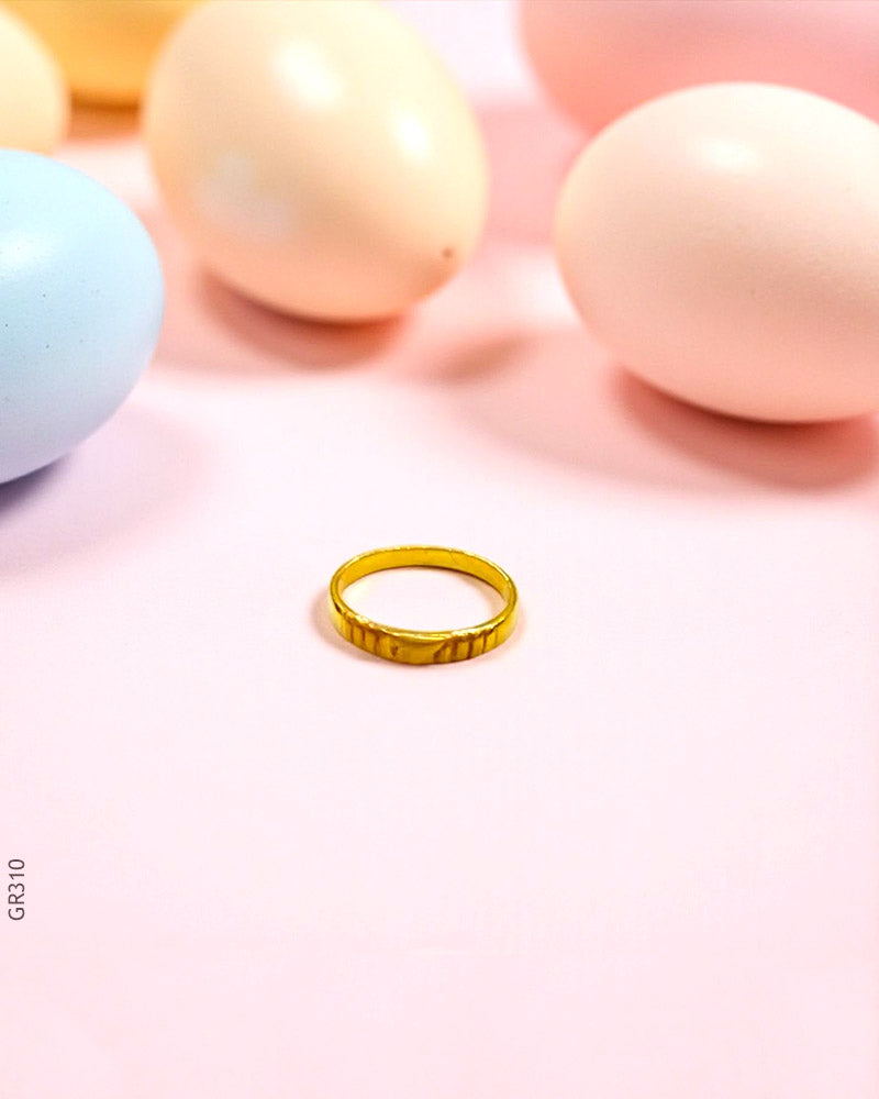 22k Yellew Gold Simple Band Baby Ring