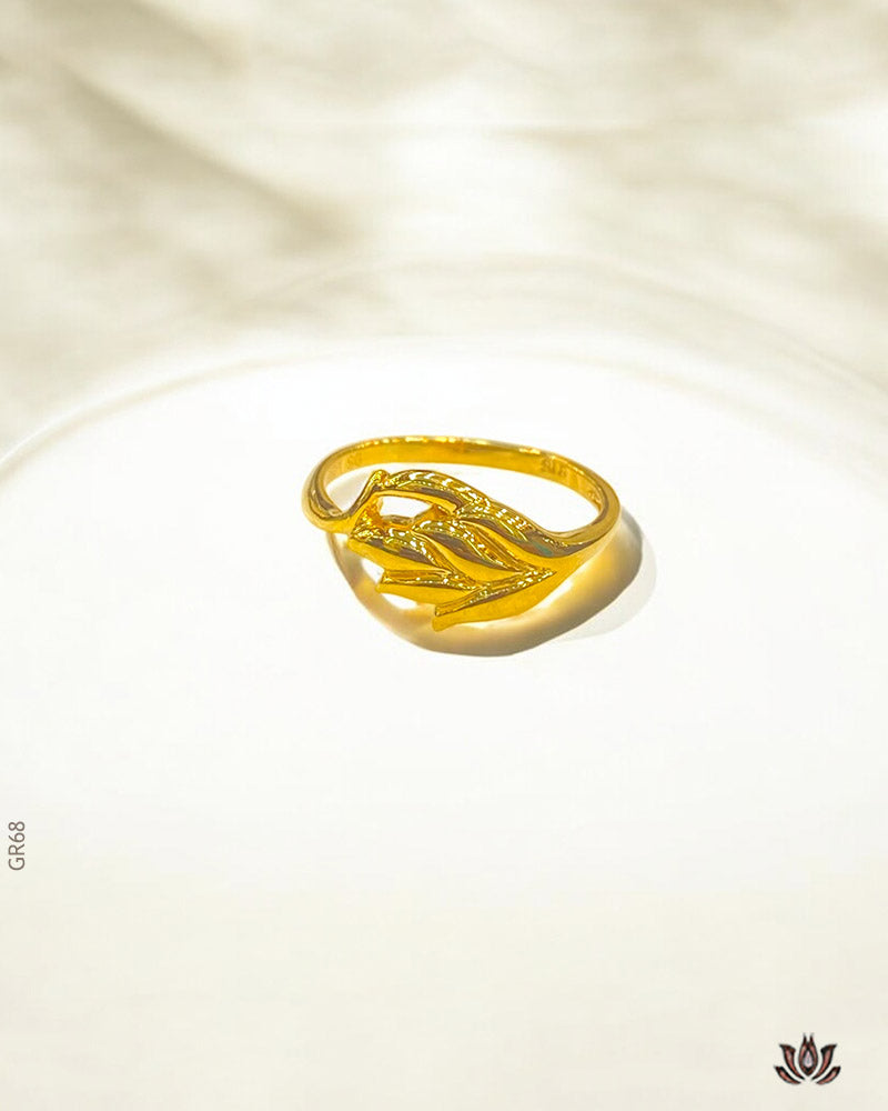 22K Yellow Gold Crafted Ring