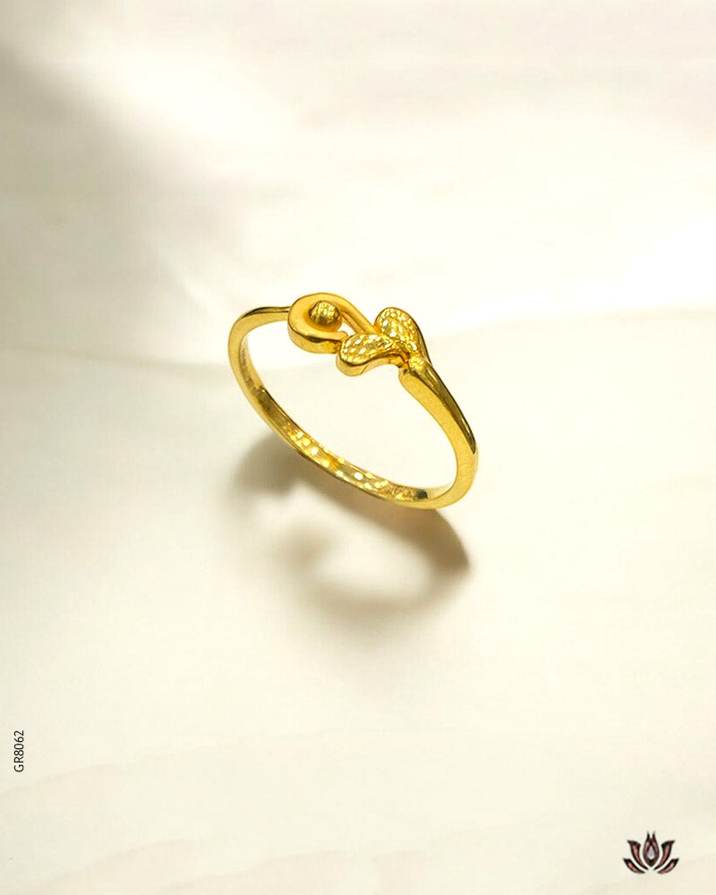 22K Real Yellow Gold Everyday Ring