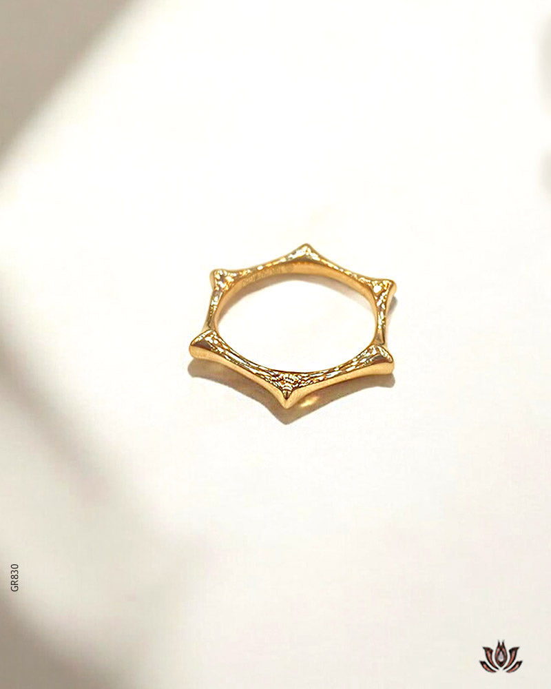 18K Real Rose Gold Italian Unique Ring