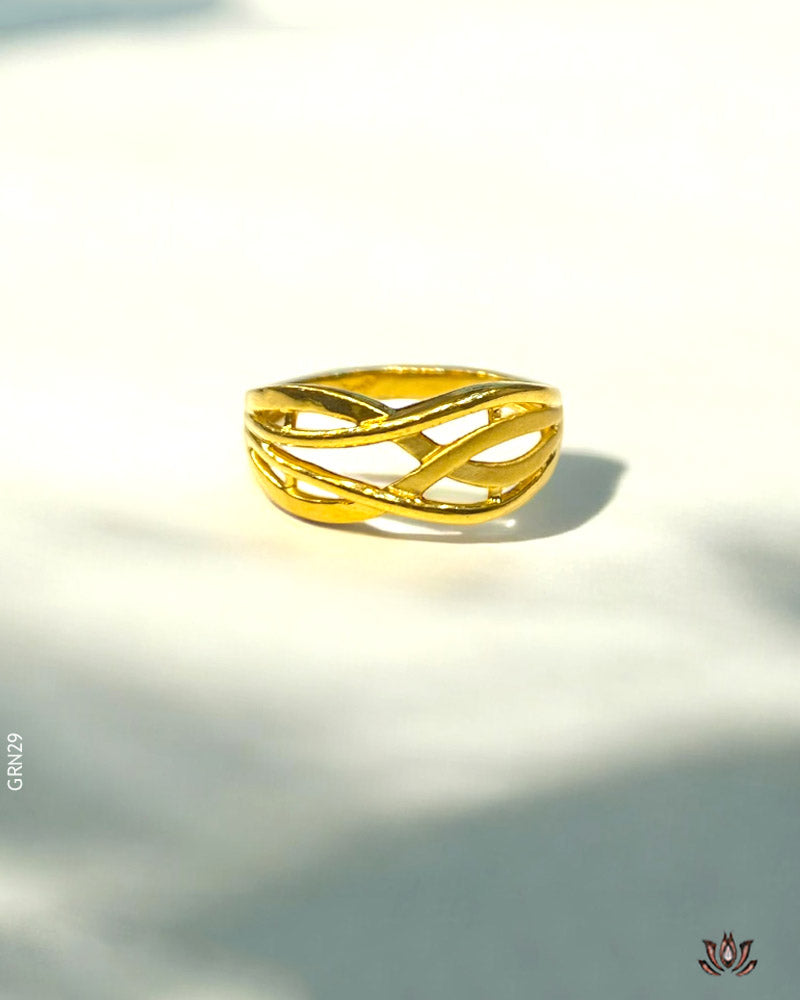 22K Yellow Gold Crafted Design Ring
