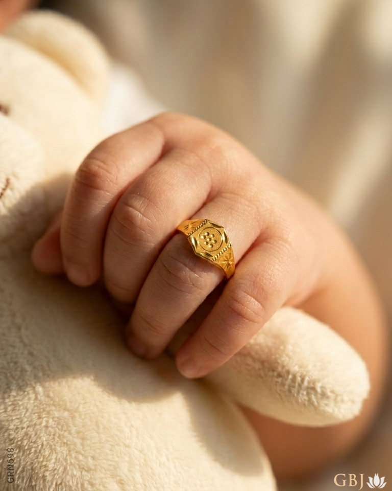22k Yellew Gold Classic Baby Ring