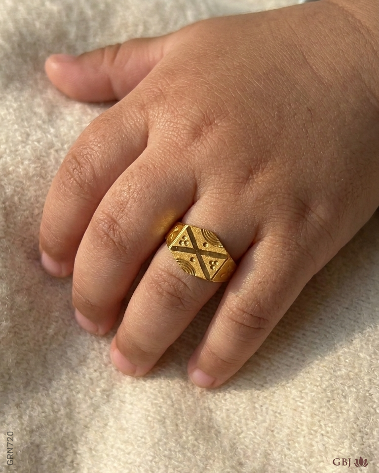 22k Yellew Gold Elegant Baby Ring